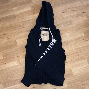 Hollister zip up fleece sweatshirt